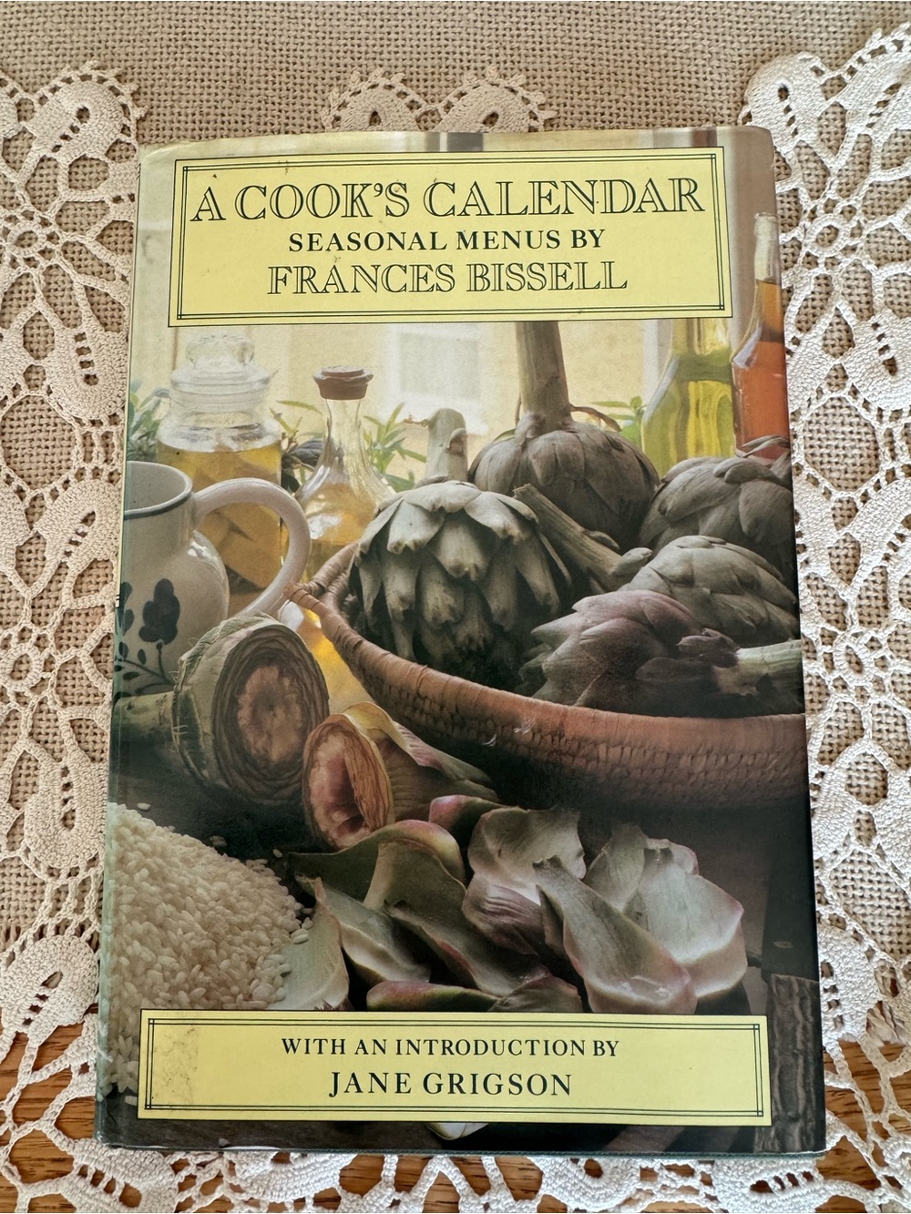 A Cook's Calendar Seasonal Menu by Frances Bissell 1985 First Edition Vintage